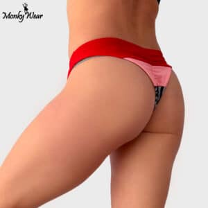 short para pole tanga rojo con cebra y rosa | Monky ShopÂź short para pole tanga rojo con cebra y rosa
