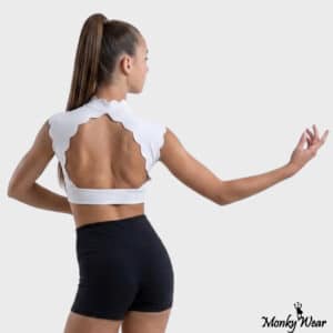 top blanco para danza | Monky ShopÂź top blanco para danza